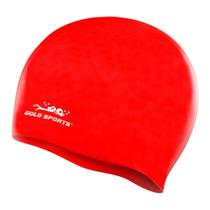 Touca De Natação Gold Sports Pro De Silicone - Adulo