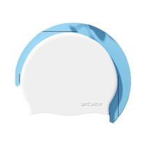 Touca de natação impermeável de silicone Touca de natação elástica alta para mulheres e homens