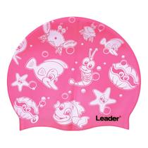 Touca De Natação Infantil Leader Em Silicone Tamanho Único Estampada 789 788