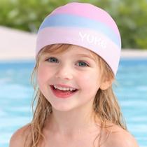 Touca de natação infantil silicone cromata-new cor:menina