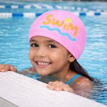 Touca de natação pu estampado piscina cor:swim rosa Touca de natação pu estampado piscina cor:swim rosa