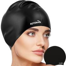 Touca de natação Rotema em silicone para adultos, unissex