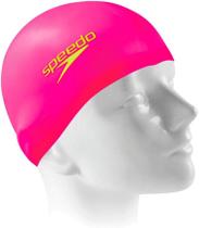 Touca de natação speedo de silicone lisa flat cap