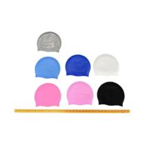 Touca De Natação Unissex De Silicone Impermeável Com Proteção Para Ouvidos, Cor Sólida Para Homens,