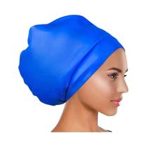 Touca De Natação Unissex Impermeável De Silicone Tamanho Grande Para Cabelos Longos, Tranças E Afros Touca De Natação Unissex Impermeável De Silicone Tamanho Grande Para Cabelos Longos, Tranças E Afros