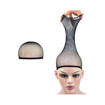 Touca De Peruca De Malha Elástica Preta Respirável Acessórios Para Peruca