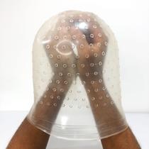 Touca de reflexo mechas alinhadas Leon Barber