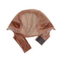 Touca De Renda Nude Para Mulheres Com Faixa De Veludo Ajustável, Rede Para Peruca Em Forma De U Para