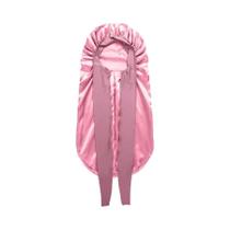 Touca De Seda Rosa Claro Para Mulheres Com Cabelos Longos, Capuz Para Banho E Cobertura Para Dormir Touca De Seda Rosa Claro Para Mulheres Com Cabelos Longos, Capuz Para Banho E Cobertura Para Dormir