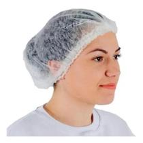 Touca Descartável Branca Dejamaro em TNT 20g c/ 100 Unidades