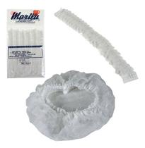 Touca Descartavel Cabelo Cabelereiro Tnt Elastico 12 Pçs