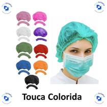 Touca Descartável Colorido (Linha Premium) C/100 Unds - ProtDesc Touca Descartável Colorido (Linha Premium) C/100 Unds - ProtDesc