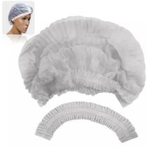 TOUCA DESCARTÁVEL GORRO BRANCO C/100un BELAMASK