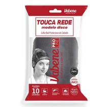 Touca Descartavel Rede 20Cm 100% Nylon Preta - Vabene