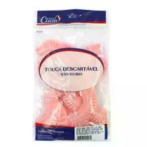 Touca Descartável Rosa 5 Unidades Santa Clara