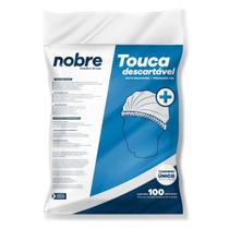 Touca Descartável Sanfona 100 Unidades Nobre Touca Descartável Sanfona 100 Unidades Nobre