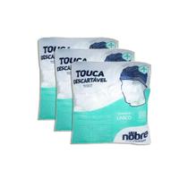 Touca Descartável Sanfonada 100U Kit 3