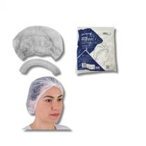 Touca Descartável Sanfonada TNT Branca 100 Unidades Hospital Clínica Cozinha Estética Padaria Touca Descartável Sanfonada TNT Branca 100 Unidades Hospital Clínica Cozinha Estética Padaria