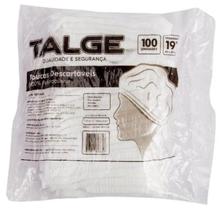 Touca Descartável TNT Branca Com 100 Talge Touca Descartável TNT Branca Com 100 Talge