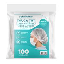 Touca Descartável Tnt C/ Elástico C/100 Unidades C/ Nota