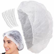 Touca Descartável Tnt Com Elástico 100 Unidades Touca Descartável Tnt Com Elástico 100 Unidades