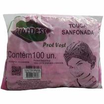 Touca Descartável TNT com Elástico Rosa com 100 unidades - Protdesc
