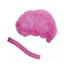 Touca descartável TNT Rosa com 100unds - Protodesc - ProtDesc