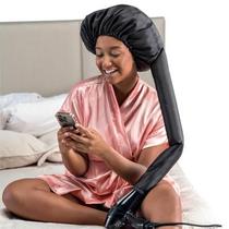 Touca Difusora De Cetim Anti-frizz Profissional Dompel Preta Touca Difusora De Cetim Anti-frizz Profissional Dompel Preta