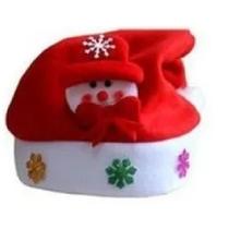 Touca Do Papai Noel Gorro Decorado Para Natal - 1 Peça