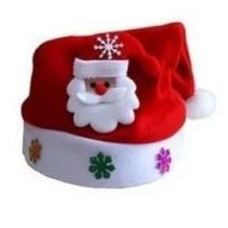 Touca Do Papai Noel Gorro Decorado Para Natal - 1 Peça