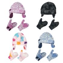 Touca E Luva Bebê Em Plush Modelo Chaves Enxoval Quentinho Touca E Luva Bebê Em Plush Modelo Chaves Enxoval Quentinho