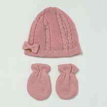Touca E Luva De Tricot Saída Maternidade