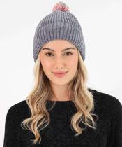 Touca Feminina Chenille Marisa Cinza-56085 Touca Feminina Chenille Marisa Cinza-56085