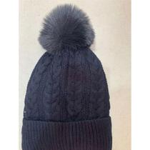 Touca Feminina de Inverno OEM Lã Acrílica Forrada com Pelúcia Preto Adulto Touca Feminina de Inverno OEM Lã Acrílica Forrada com Pelúcia Preto Adulto