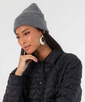 Touca Feminina Tricô Mescla Marisa Cinza-56103