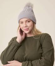 Touca Feminina Tricô Pompom Marisa-73333 Touca Feminina Tricô Pompom Marisa-73333