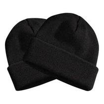 Touca Frio Inverno Básica Gorro Preto Unissex
