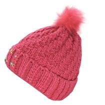 Touca Gorro Adulto Rosa Pompom Tamanho Único Touca Gorro Adulto Rosa Pompom Tamanho Único