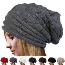 Touca Gorro Beanie Lã Várias Cores Caída