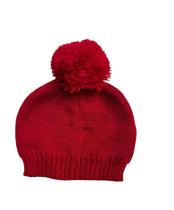 Touca Gorro Bebê vermelho com Pompom Touca Gorro Bebê vermelho com Pompom