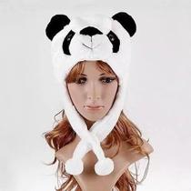 Touca Gorro Bichinhos Pelúcia Inverno Cosplay Urso Panda