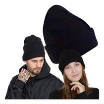 Touca Gorro Boina De Lã Forrada Para Inverno Frio Unissex Touca Gorro Boina De Lã Forrada Para Inverno Frio Unissex