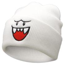 Touca Gorro Boo Branco Super Mario