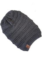 Touca Gorro Caído em Tricô de Lã Modelo Masculino Clássico