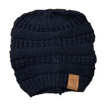Touca Gorro Capuz Inverno Frio Tricô Lã Unissex Moda Rabo de Cavalo Cabelo Touca Gorro Capuz Inverno Frio Tricô Lã Unissex Moda Rabo de Cavalo Cabelo