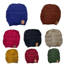 Touca Gorro Capuz Inverno Frio Tricô Lã Unissex Moda Rabo de Cavalo Cabelo