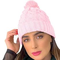 Touca Gorro com Pompom Unissex Tamanho Único Inverno Frio - Fullcommerce