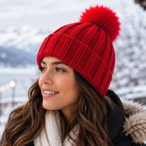 Touca Gorro De Inverno Frio Lã Unissex Adulto Tamanho Único