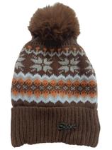Touca Gorro de Lã com Pompom Adulto Inverno Frio Tricô