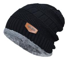 Touca Gorro De Lã Forrada Com Pelúcia Sport Masculina